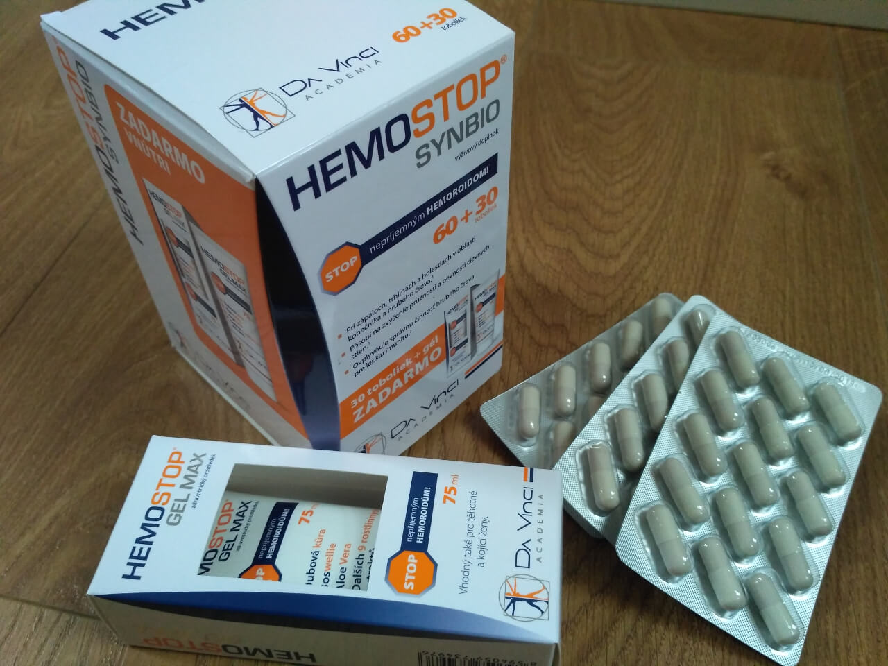 HEMOSTOP SYNBIO 60+30 kapsúl - tablety + gel