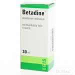 Betadine na dezinfekciu a hojenie