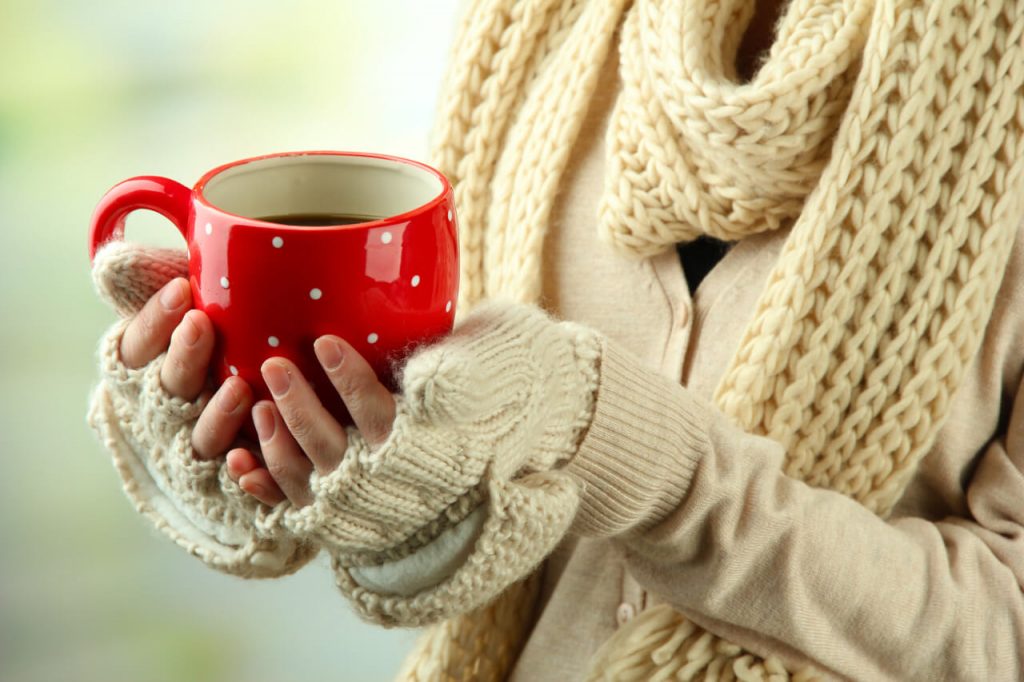 Alergia na chlad, Čaj a rukavice na studené ruky a nohy